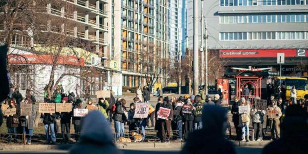 В Киеве прошла акция в поддержку военнопленных / Фото: Валентини Поліщук